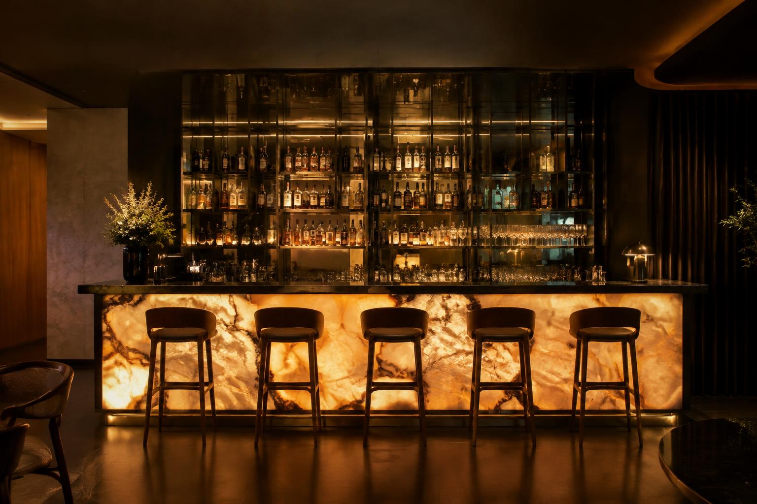 Ember & Oak — Fine Dining Restaurant Interior — view 2