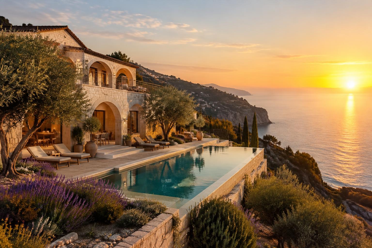 Casa Solenne — Mediterranean Cliffside Villa — conceptual rendering