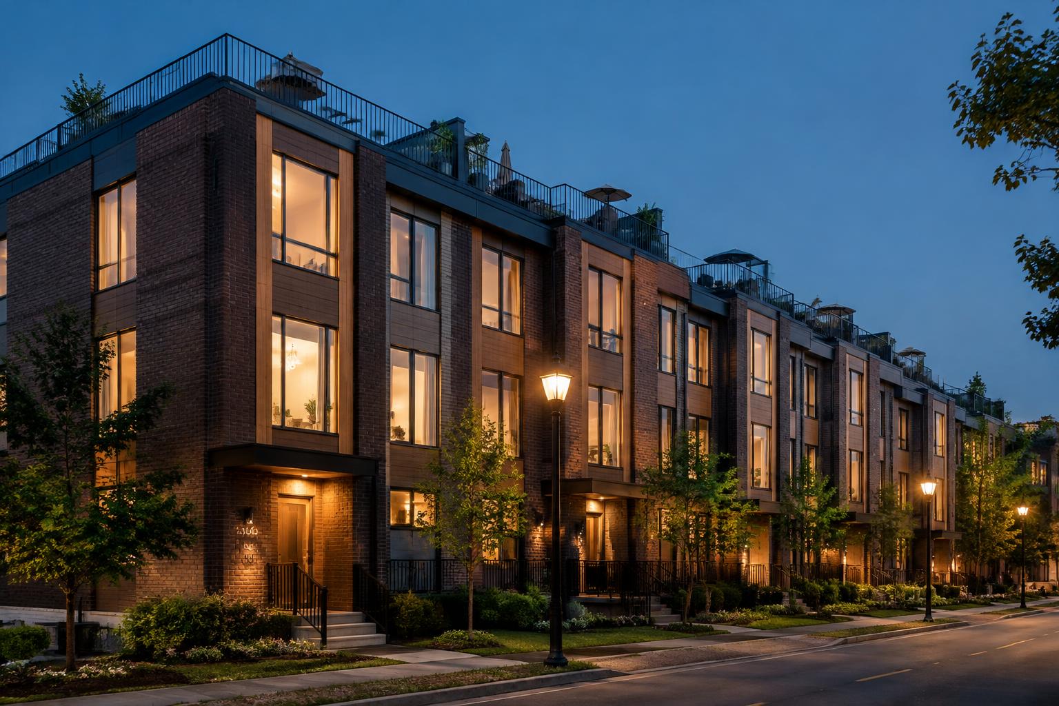 Ashby Row — Contemporary Townhomes — view 3